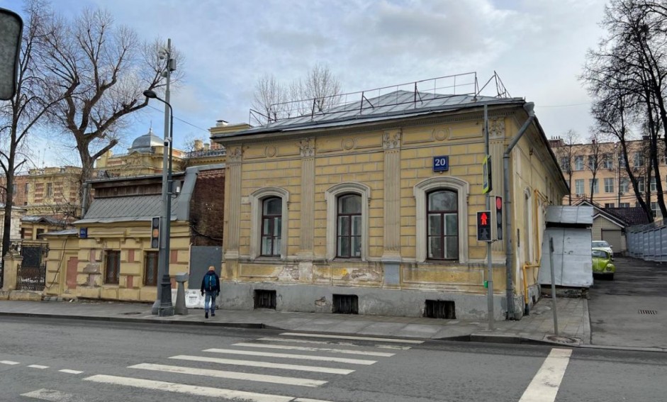 фасад дома, здание по адресу г Москва, ул Новая Басманная, д 20 стр 5